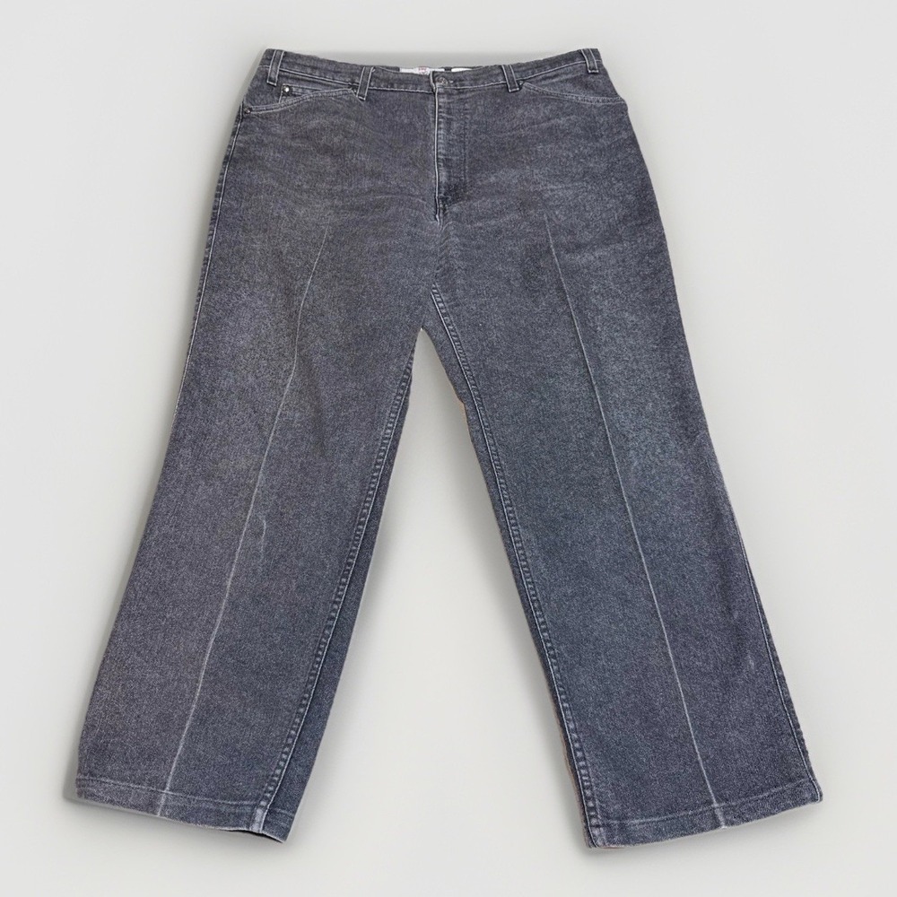 vintage levis 540 jeans Flex 38x27 Black Denim Brown Tab